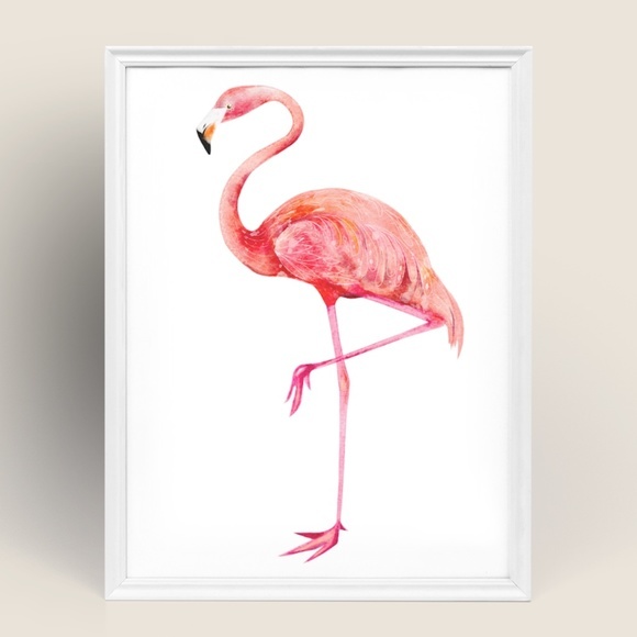 Wall Art Tropical Flamingo Print Unframed - Picture 7 of 12